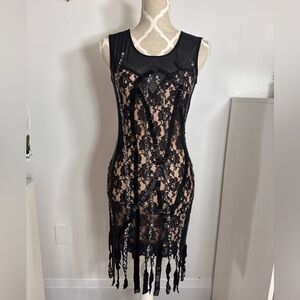 Mint condition y2K sequin fringe dress